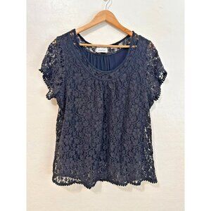 Vintage Avenue Womans‎ Whimsigoth Top Size 22/24 Lace Western Fairy Grunge Lined